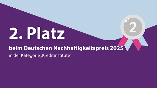 Evangelische Bank - Zweiter Platz beim Nachhaltigkeitspreis 2025
